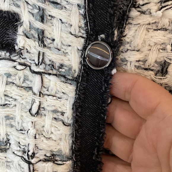 SIONI black and white cardigan. Size S - Picture 4 of 6